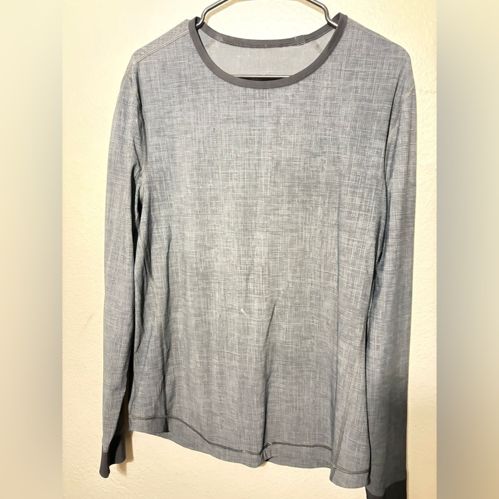 Lululemon ocean tech Gray Long Sleeve shirt Men size L